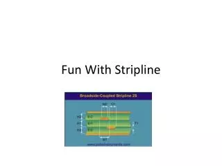 Fun With Stripline