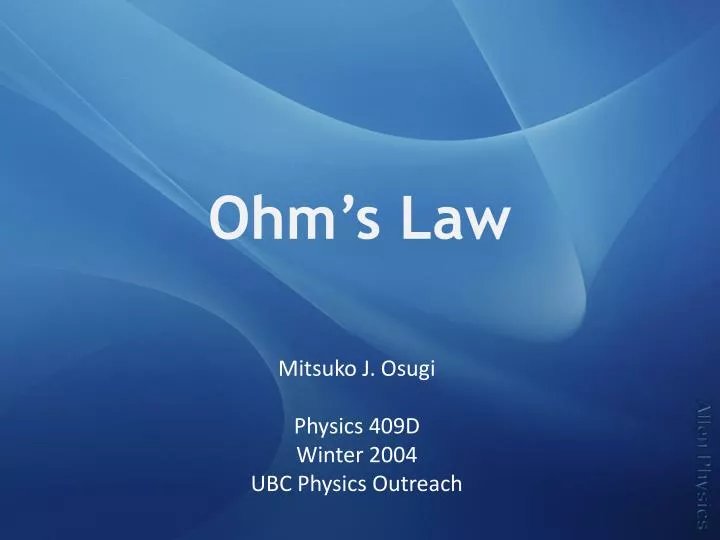 ohm s law