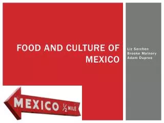 Food and culture of mexico