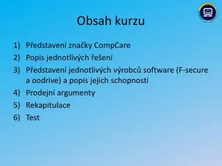 obsah kurzu