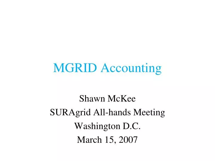 mgrid accounting