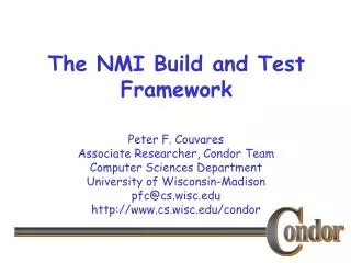 The NMI Build and Test Framework