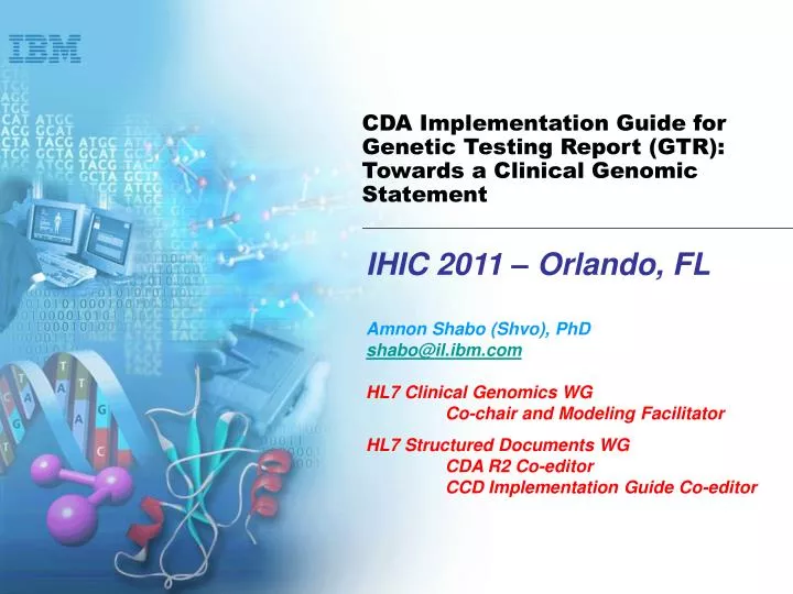cda implementation guide for genetic testing report gtr towards a clinical genomic statement