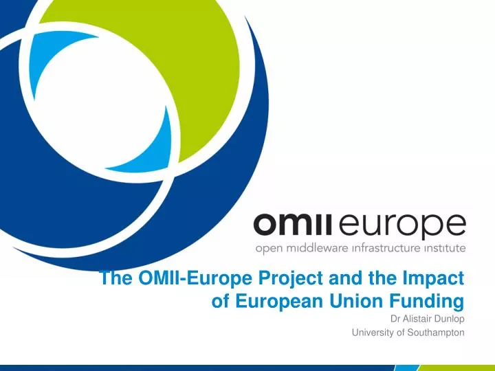 the omii europe project and the impact of european union funding