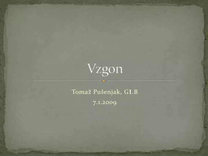 vzgon