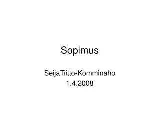 sopimus