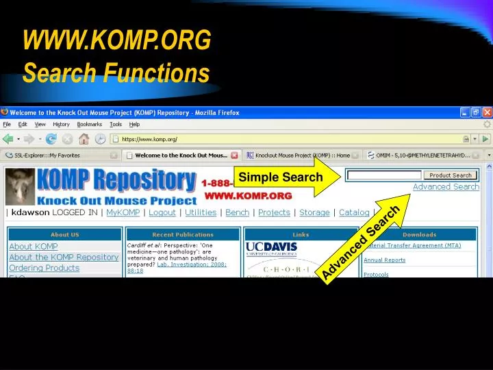www komp org search functions