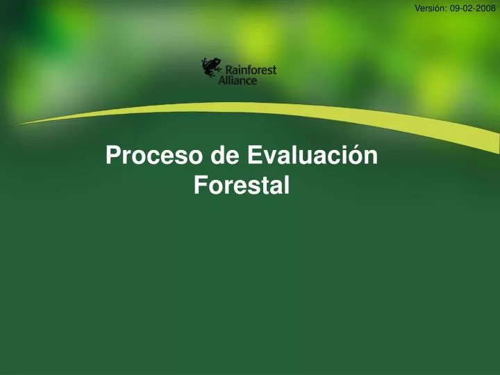 proceso de evaluaci n forestal