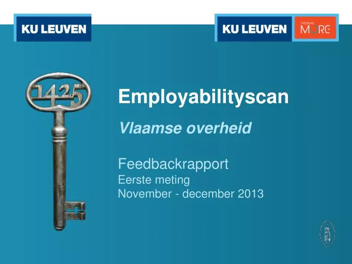 employabilityscan vlaamse overheid feedbackrapport eerste meting november december 2013