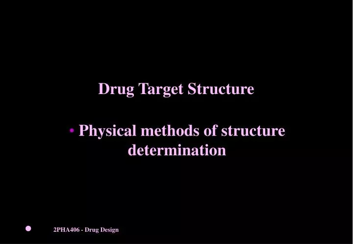 drug target structure