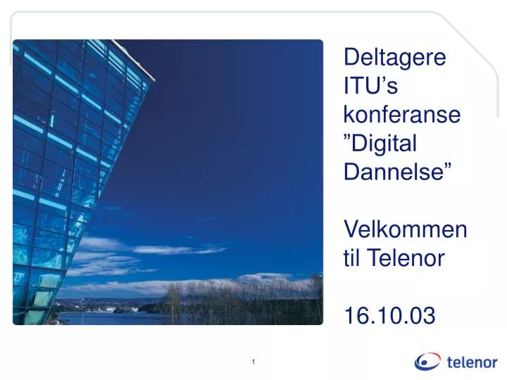 deltagere itu s konferanse digital dannelse velkommen til telenor 16 10 03