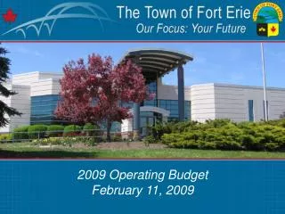 2009 Operating Budget February 11, 2009