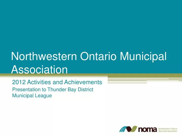 northwestern ontario municipal association