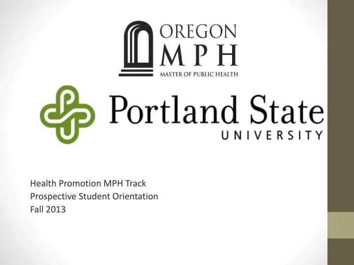 health promotion mph track prospective student orientation fall 2013