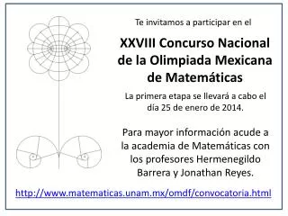 xxviii concurso nacional de la olimpiada mexicana de matem ticas