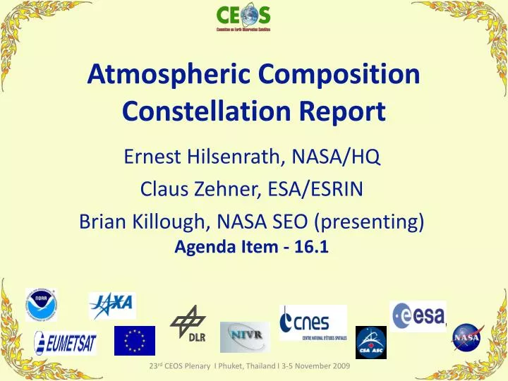 atmospheric composition constellation report