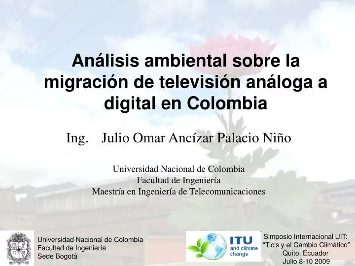 an lisis ambiental sobre la migraci n de televisi n an loga a digital en colombia