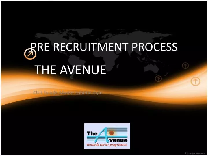 pre recruitment process