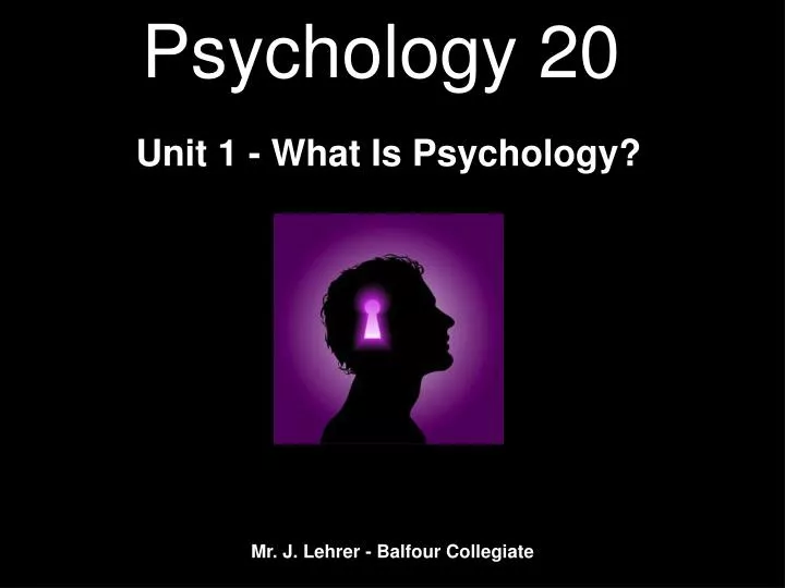 psychology 20