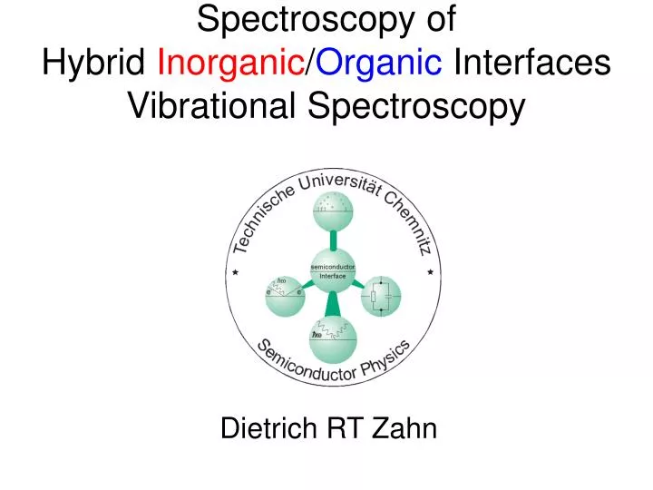 spectroscopy of hybrid inorganic organic interfaces vibrational spectroscopy