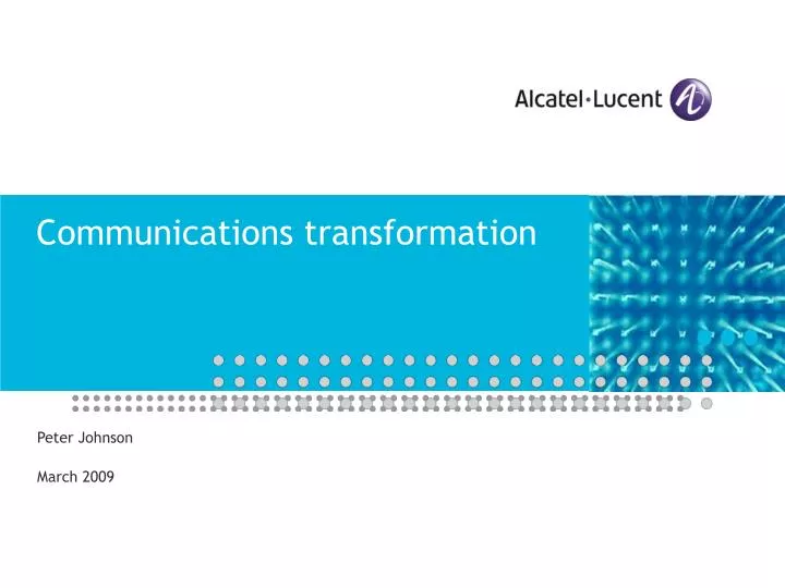 communications transformation