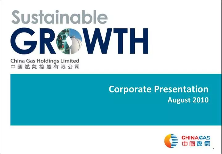 corporate presentation august 2010