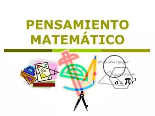 pensamiento matem tico