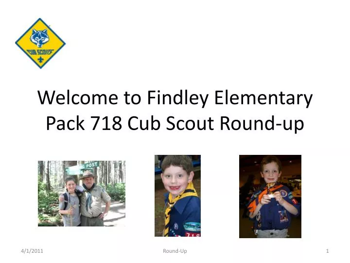 welcome to findley elementary pack 718 cub scout round up