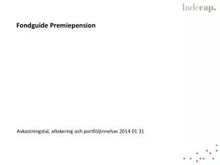 fondguide premiepension