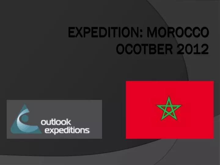 expedition morocco ocotber 2012
