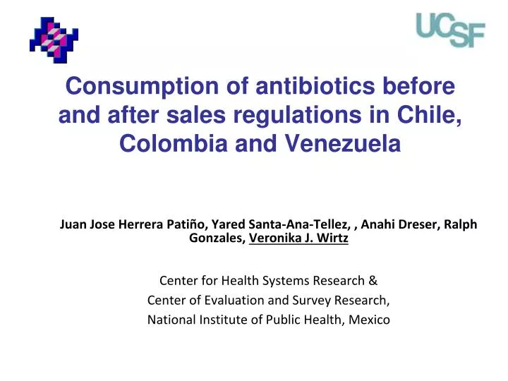 consumption of antibiotics before and after sales regulations in chile colombia and venezuela