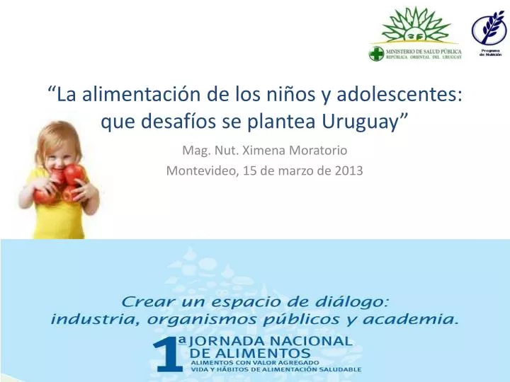 la alimentaci n de los ni os y adolescentes que desaf os se plantea uruguay