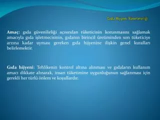 g da hijyeni y netmeli i