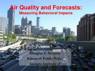 Air Quality and Forecasts: Measuring Behavioral Impacts