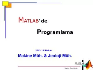 makine m h jeoloji m h