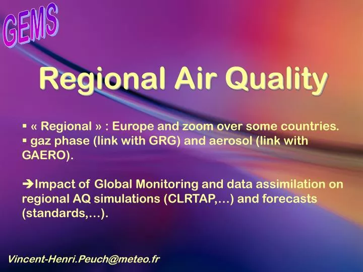 regional air quality