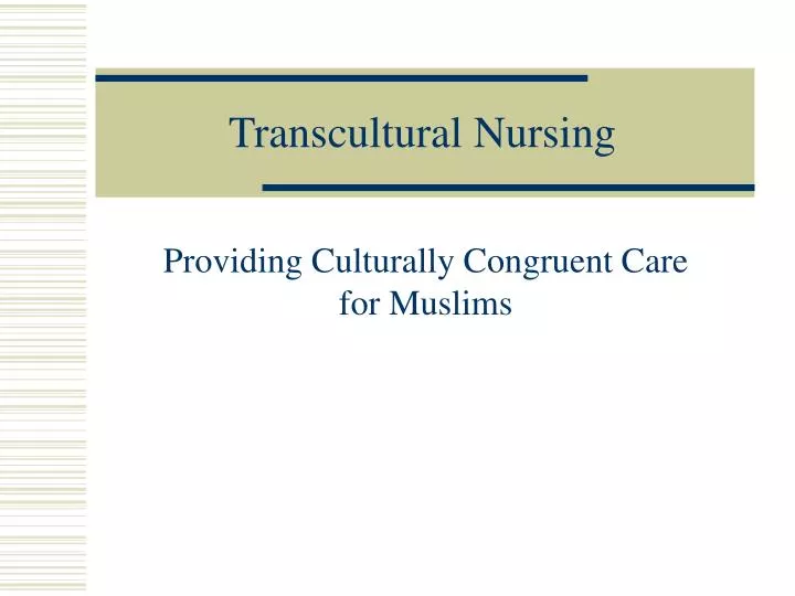 transcultural nursing