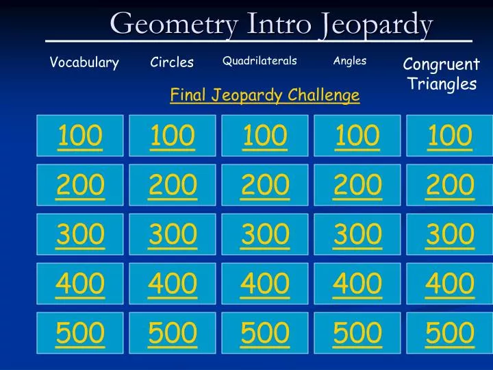 geometry intro jeopardy