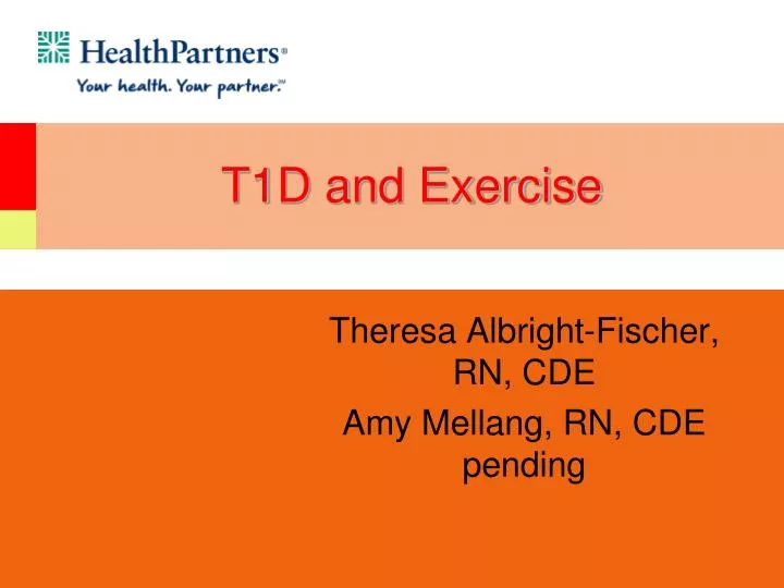 t1d and exercise