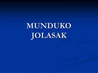 munduko jolasak