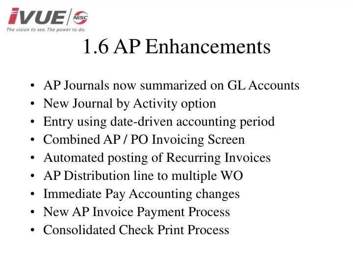 1 6 ap enhancements