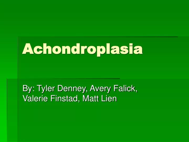 achondroplasia