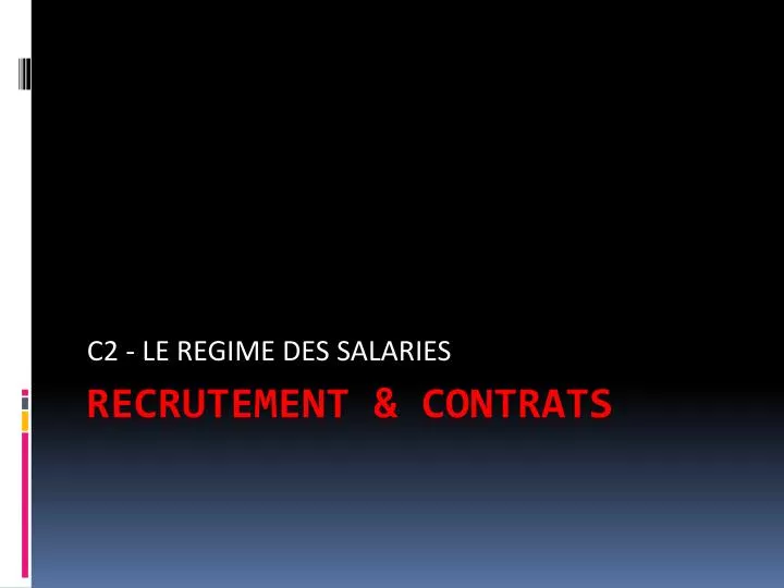 c2 le regime des salaries