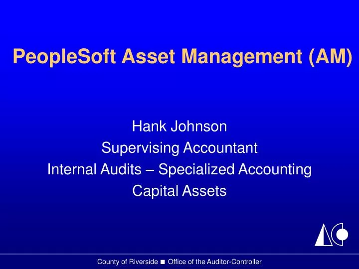 peoplesoft asset management am