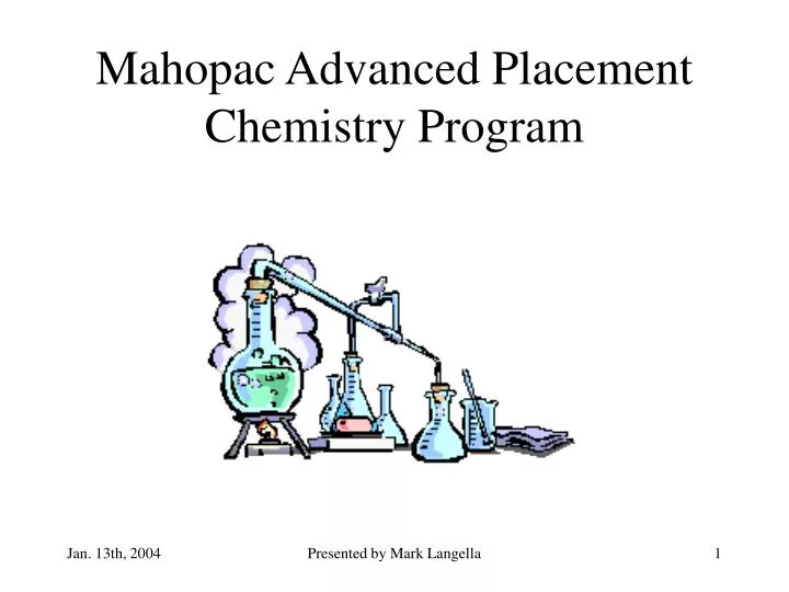 mahopac advanced placement chemistry program