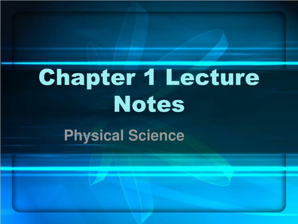 PPT - Chapter 1 Lecture Notes PowerPoint Presentation, free download ...