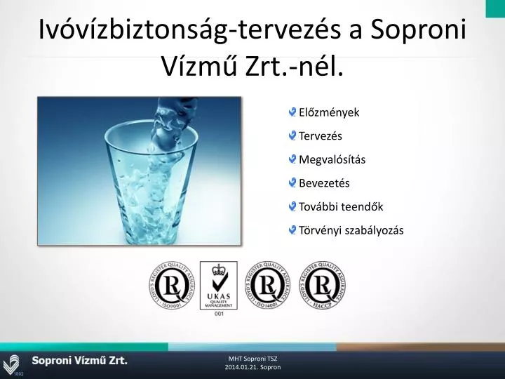 iv v zbiztons g tervez s a soproni v zm zrt n l