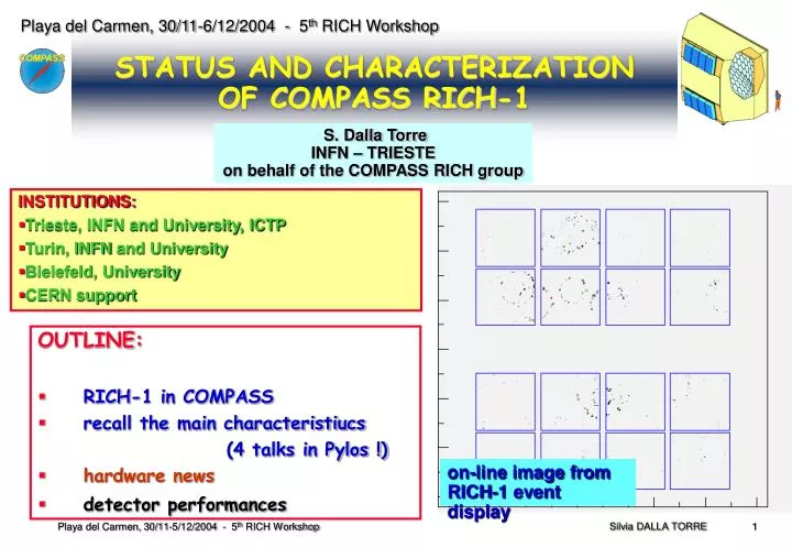 status and characterization of compass rich 1