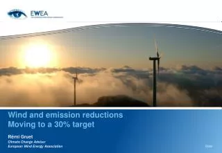 Wind and emission reductions Moving to a 30% target