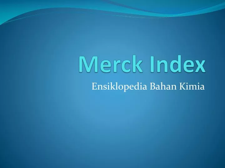 merck index